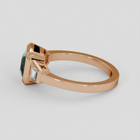2.07 Ct. Bi Color Sapphire Ring, 14K Rose Gold 4