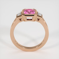 1.23 Ct. Pink Sapphire Ring, 18K Rose Gold 3