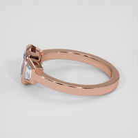 1.08 Ct. Purple Sapphire Ring, 18K Rose Gold 4