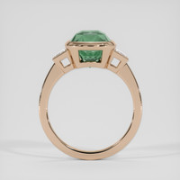 5.92 Ct. Green Sapphire Ring, 18K Rose Gold 3
