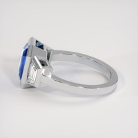 7.05 Ct. Bi Color Sapphire Ring, 10K White Gold 4