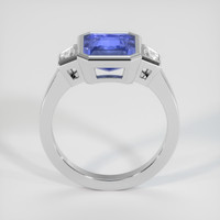 3.44 Ct. Blue Sapphire Ring, 14K White Gold 3
