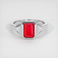 1.91 Ct. Ruby Ring, 14K White Gold 1
