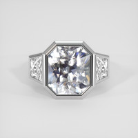 8.03 Ct. White Sapphire Ring, 14K White Gold 1