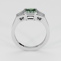 0.93 Ct. Green Sapphire Ring, 14K White Gold 3