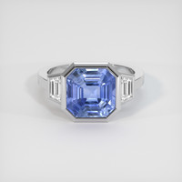 9.28 Ct. Blue Sapphire Ring, 14K White Gold 1