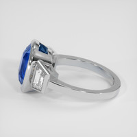 10.41 Ct. Blue Sapphire Ring, 14K White Gold 4