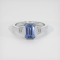 2.67 Ct. Sapphire Ring, 14K White Gold 1