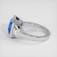 8.14 Ct. Bi Color Sapphire Ring, 14K White Gold 4