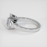 4.11 Ct. White Sapphire Ring, 14K White Gold 4