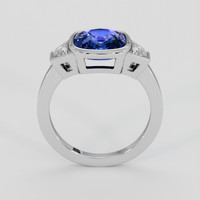 5.01 Ct. Blue Sapphire Ring, 14K White Gold 3