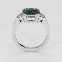 3.40 Ct. Green Sapphire Ring, 14K White Gold 3