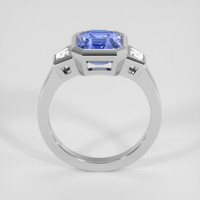 3.02 Ct. Blue Sapphire Ring, 18K White Gold 3