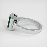 3.79 Ct. Emerald Ring, 18K White Gold 4