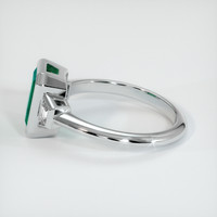 1.55 Ct. Emerald Ring, 18K White Gold 4
