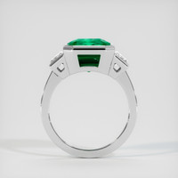 5.10 Ct. Emerald Ring, 18K White Gold 3