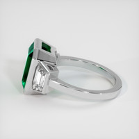 5.10 Ct. Emerald Ring, 18K White Gold 4