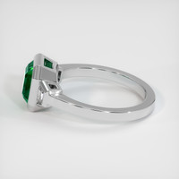 1.80 Ct. Emerald Ring, 18K White Gold 4