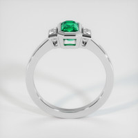 0.89 Ct. Emerald Ring, 18K White Gold 3