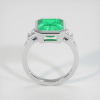 3.21 Ct. Emerald Ring, 18K White Gold 3