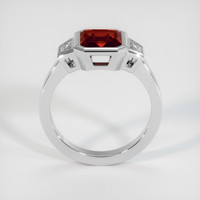 1.52 Ct. Red Garnet Ring, 18K White Gold 3
