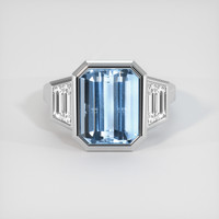 7.61 Ct. Gemstone Ring, 18K White Gold 1