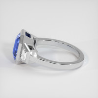 7.17 Ct. Blue Sapphire Ring, 18K White Gold 4