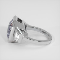 8.03 Ct. White Sapphire Ring, 18K White Gold 4