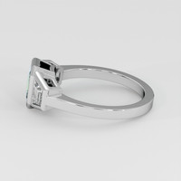 0.93 Ct. Green Sapphire Ring, 18K White Gold 4