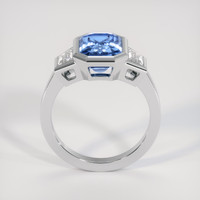 7.05 Ct. Bi Color Sapphire Ring, 18K White Gold 3