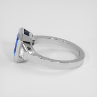 2.62 Ct. Blue Sapphire Ring, 18K White Gold 4