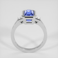 3.83 Ct. Blue Sapphire Ring, 18K White Gold 3