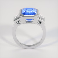 6.67 Ct. Blue Sapphire Ring, 18K White Gold 3