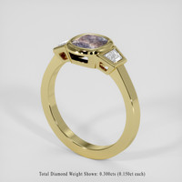 1.15 Ct. Bi Color / Parti Sapphire Ring, 10K Yellow Gold 2