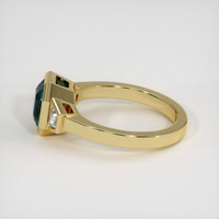 3.01 Ct. Green Sapphire Ring, 10K Yellow Gold 4