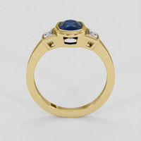 1.07 Ct. Blue Sapphire Ring, 14K Yellow Gold 3