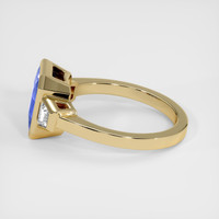 3.44 Ct. Blue Sapphire Ring, 14K Yellow Gold 4