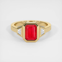 1.91 Ct. Ruby Ring, 14K Yellow Gold 1