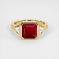 2.92 Ct. Ruby Ring, 14K Yellow Gold 1