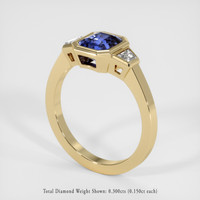 1.79 Ct. Blue Sapphire Ring, 14K Yellow Gold 2