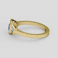 1.29 Ct. Blue Sapphire Ring, 14K Yellow Gold 4