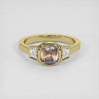 1.15 Ct. Bi Color / Parti Sapphire Ring, 14K Yellow Gold 1