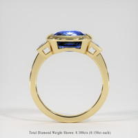 5.01 Ct. Blue Sapphire Ring, 14K Yellow Gold 3