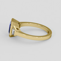 2.21 Ct. Blue Sapphire Ring, 14K Yellow Gold 4