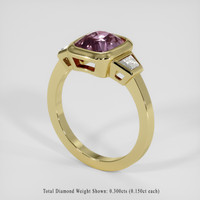 2.13 Ct. Pinkish Purple Sapphire Ring, 14K Yellow Gold 2
