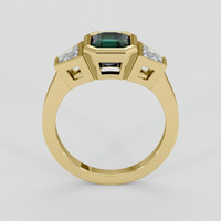 1.78 Ct. Bluish Green Sapphire Ring, 14K Yellow Gold 3