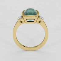 4.50 Ct. Bluish Green Sapphire Ring, 14K Yellow Gold 3