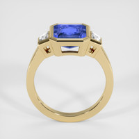 3.44 Ct. Blue Sapphire Ring, 18K Yellow Gold 3