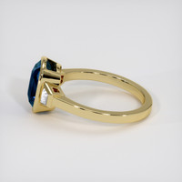5.00 Ct. Bi Color Sapphire Ring, 18K Yellow Gold 4