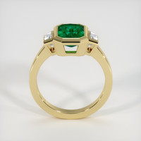 1.37 Ct. Emerald Ring, 18K Yellow Gold 3